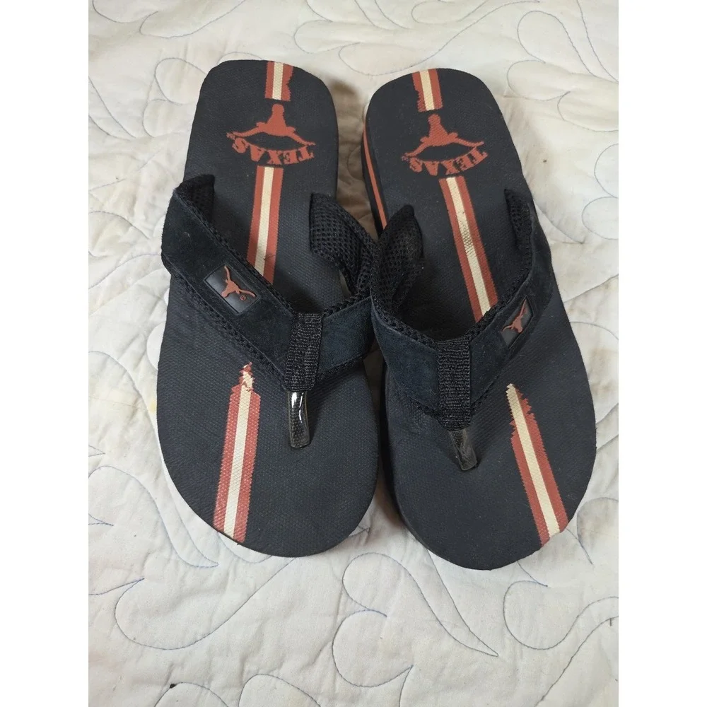 University Of Texas Longhorns Flip Flops Size Men's 9‎ Vintage Y2K